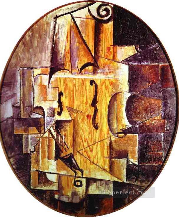 Violin 1912 Cubist Oil Paintings